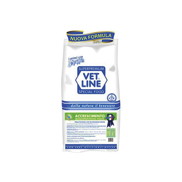 Foto principale Crocchette per Cani Vet Line per Accrescimento Gusto Pesce 3kg