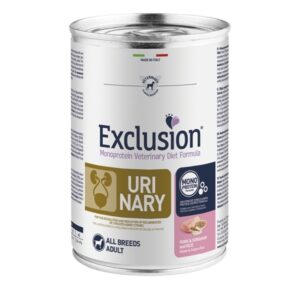 Foto principale Cibo Umido per Cani Adulti con Calcoli di Struvite Exclusion Diet Urinary Gusto Maiale, Sorgo e Riso 400gr