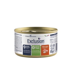 Foto principale Cibo Umido per Gatti Adulti con Problemi Intestinali Exclusion Diet Cat Intestinal Gusto Maiale e Riso 85gr