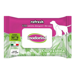 Foto principale Salviette per Cani e Gatti Detergenti Inodorina Refresh con Clorexidina 110pz