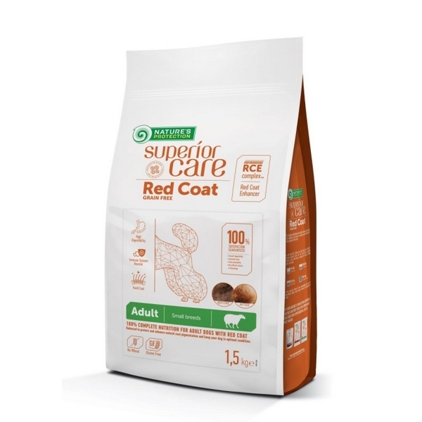 Foto principale Crocchette per Cani Adulti Nature’s Protection Superior Care per Manto Rosso Taglia Piccola Gusto Agnello 1,5kg