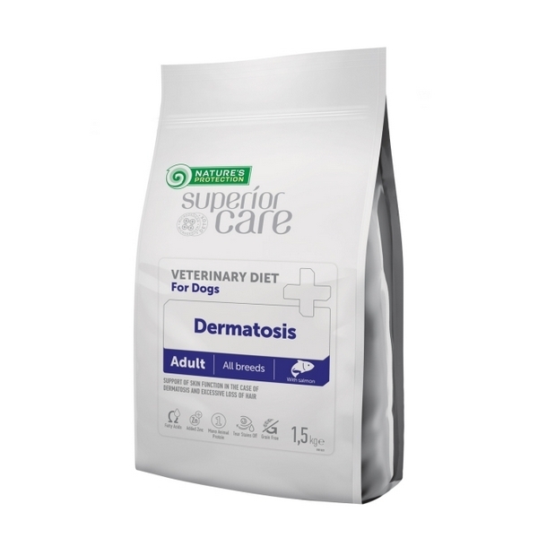 Foto principale Crocchette per Cani Adulti Nature’s Protection Superior Care Veterinary Diet Dermatosis Gusto Salmone 1,5kg