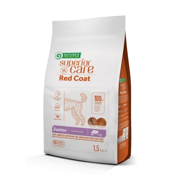 Foto principale Crocchette per Cani Cuccioli Nature’s Protection Superior Care Junior per Manto Rosso Taglia Piccola Gusto Salmone 1,5kg