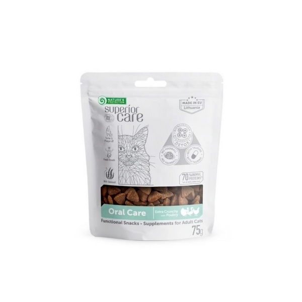 Foto principale Snack per Gatti Adulti Sterilizzati Nature’s Protection Superior Care Gusto Pollame 75gr