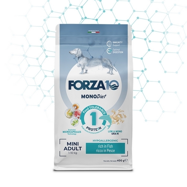 Foto principale Crocchette per Cani Adulti Forza10 MonoDiet Taglia Piccola Gusto Pesce 1,5kg