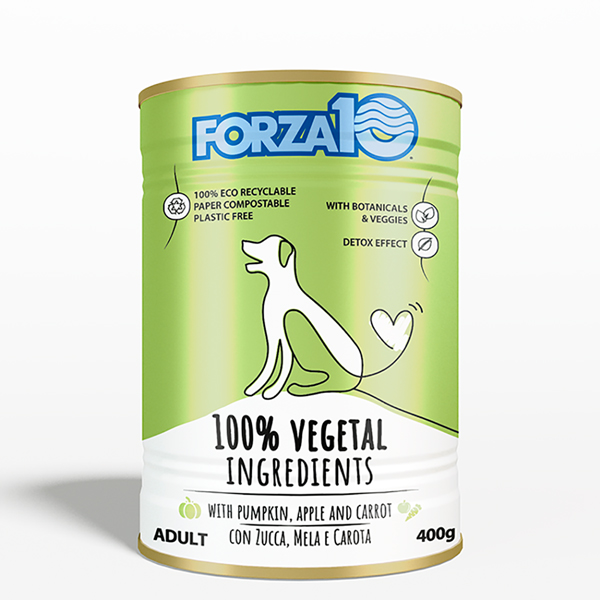 Foto principale Cibo Umido per Cani Adulti Forza10 Maintenance 100% Vegetale Gusto Zucca, Mela e Carote 400gr