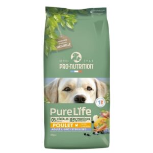 Foto principale Crocchette per Cani Adulti Sterilizzati Pro-Nutrition Flatazor Pure Life Light/Sterilised Gusto Pollo 12kg