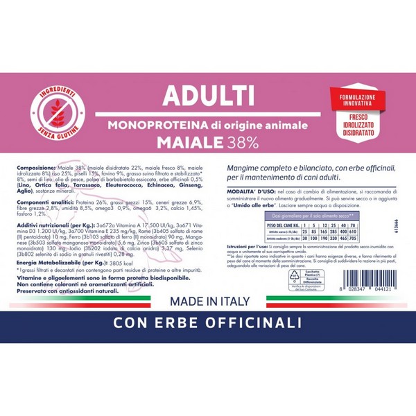 Crocchette per Cani Obesi, Anziani o con Intolleranze Alimentari Vet Line Salute Taglia Piccola Gusto Cervo 12,5kg - Foto 2