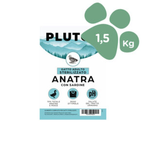 Foto principale Cibo per Gatti Adulti Sterilizzati Pluton Grain Free Gusto Anatra con Sardine 1,5kg