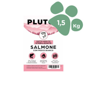 Foto principale Cibo per Gatti Adulti Sterilizzati Pluton Grain Free Gusto Salmone con Pesce Bianco 1,5kg