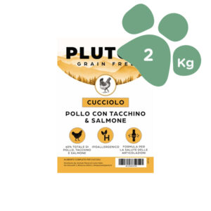 Foto principale Crocchette per Cani Cuccioli Pluton Grain Free Gusto Pollo con Tacchino e Salmone 2kg