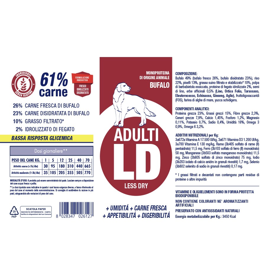Vet Line Adulti LD Bufalo 12Kg - Foto 1