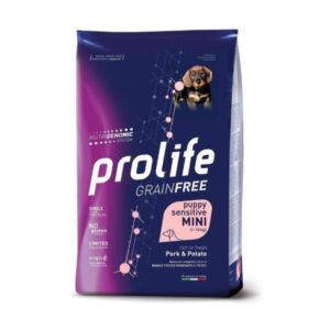 Foto principale Prolife Grain Free Puppy Sensitive Pork & Potato – Mini 2kg