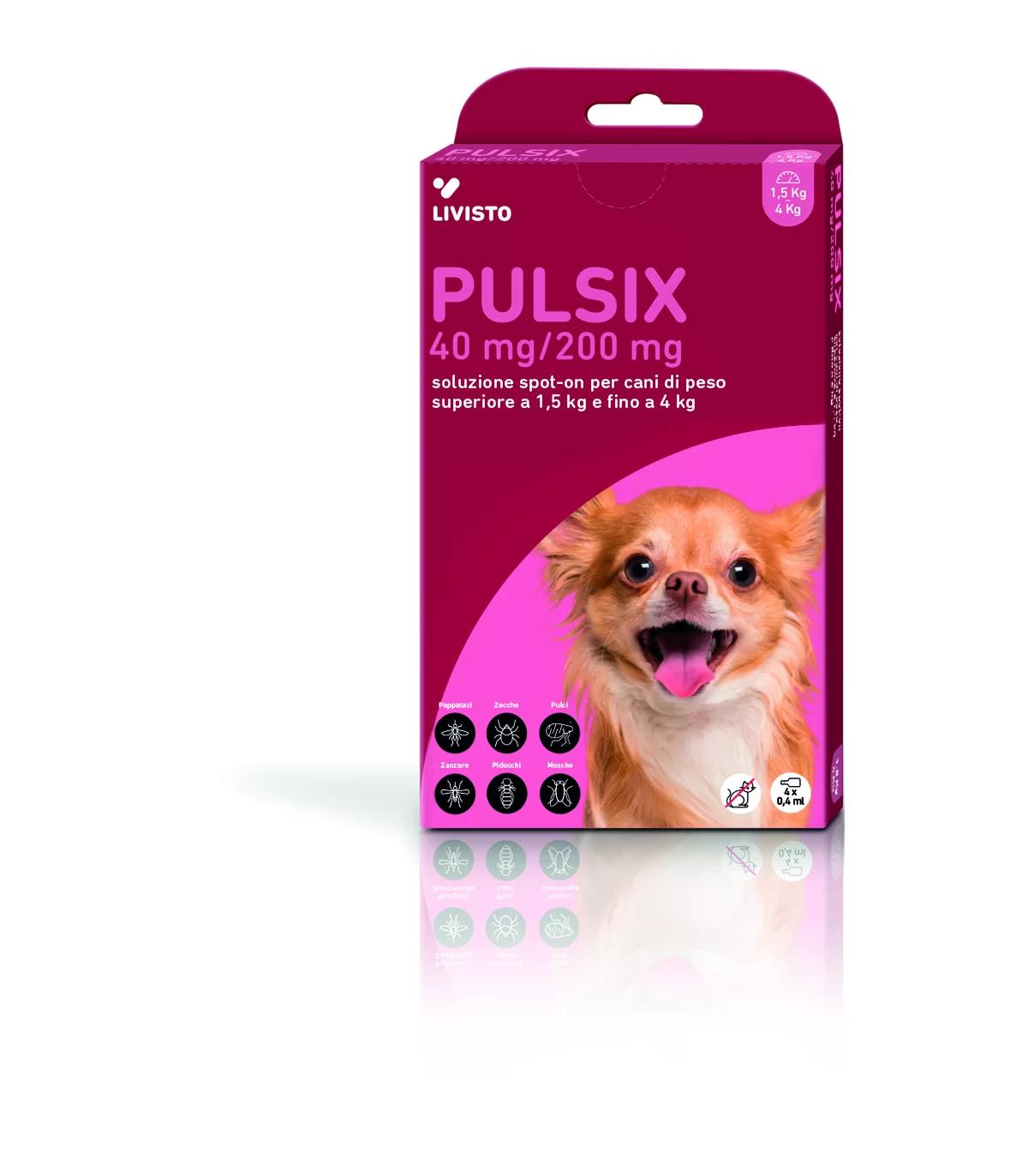 Foto principale Pulsix spot on 4 pipette cani da 1,5 fino a 4 kg